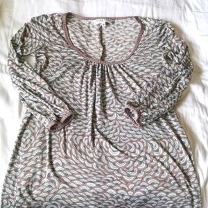 Trinal Turk 100% Silk Stretch Jersey Abstract Print Dress, Size 6